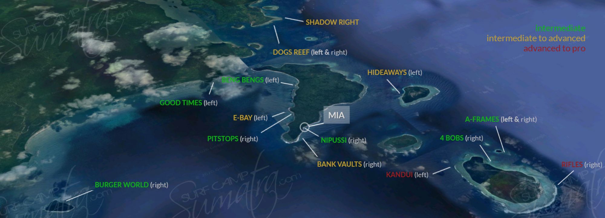 MIA surf map mentawai