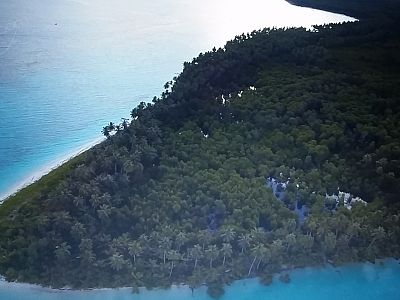 High above Awera Island