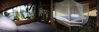 King size bed with a view
