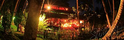 Telo surfing village by night
