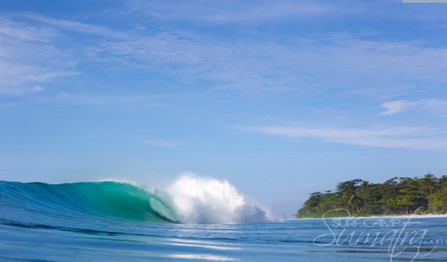 Unicorns surf break Sumatra